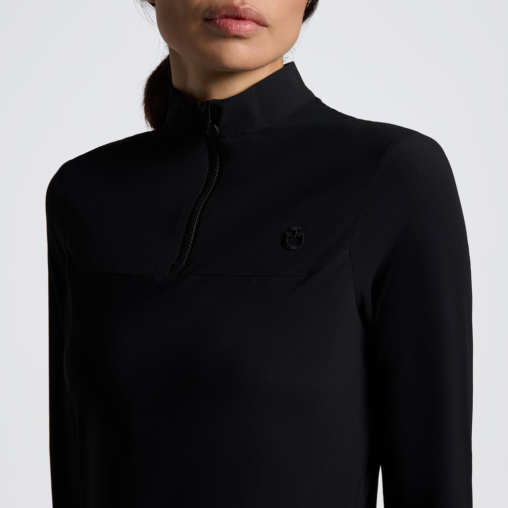 CT AW25 Jersey Perforated Polo - Black