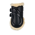 Fetlock boots in polyurethane with synthetic lambskin