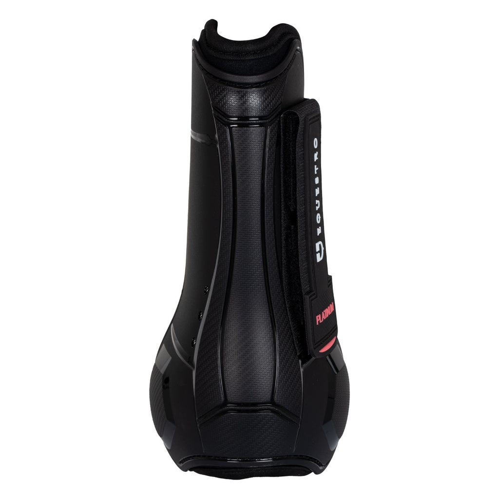 Anatomical tendon boots  with double hook-and-loop fasteners