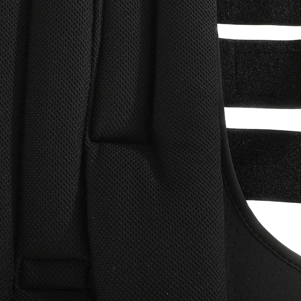 Padded stable boots with hook-and-loop closure
