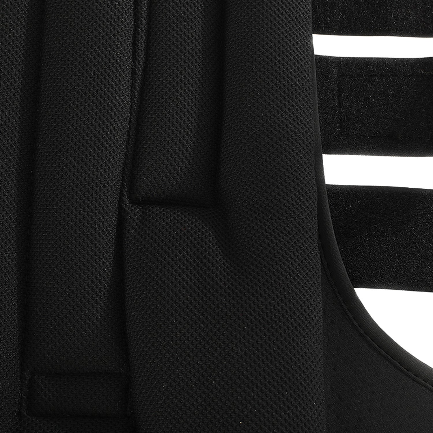 Padded stable boots with hook-and-loop closure