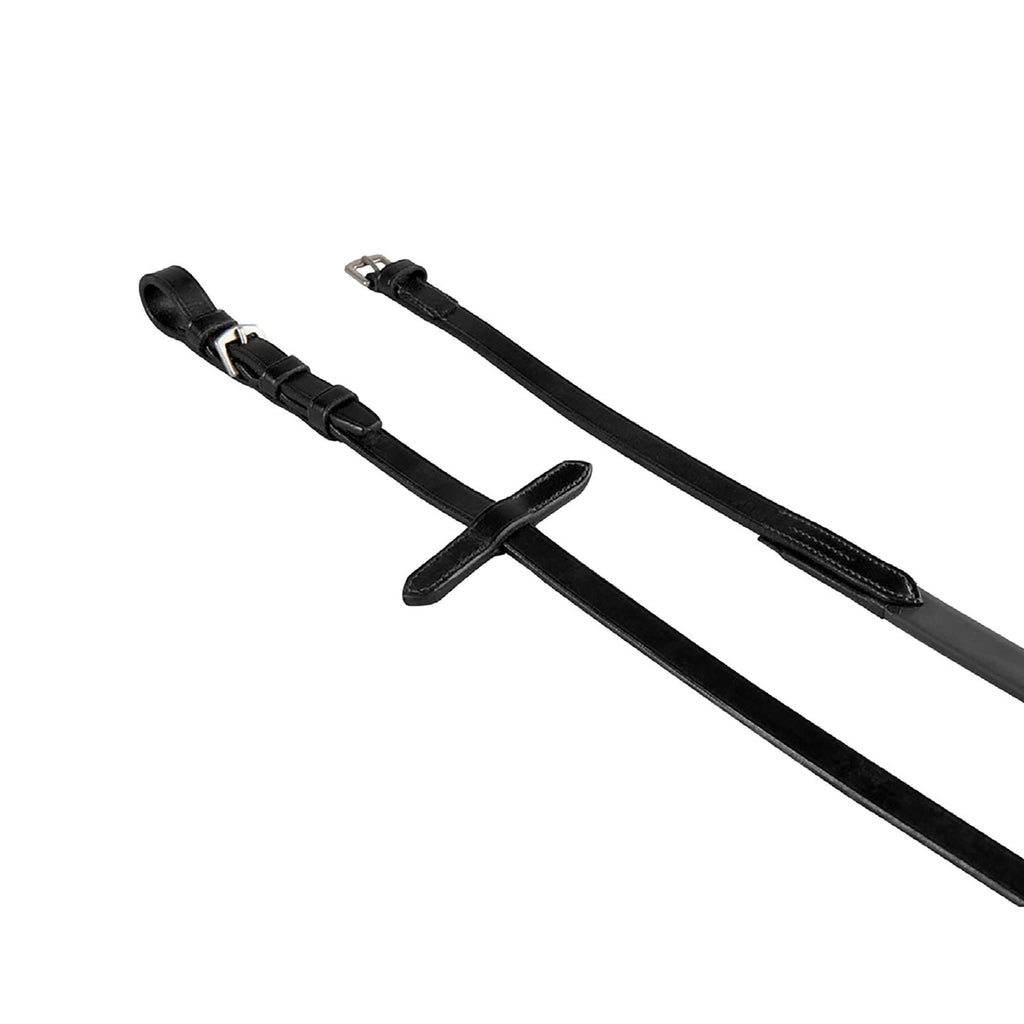 Reins in leather and smooth rubber