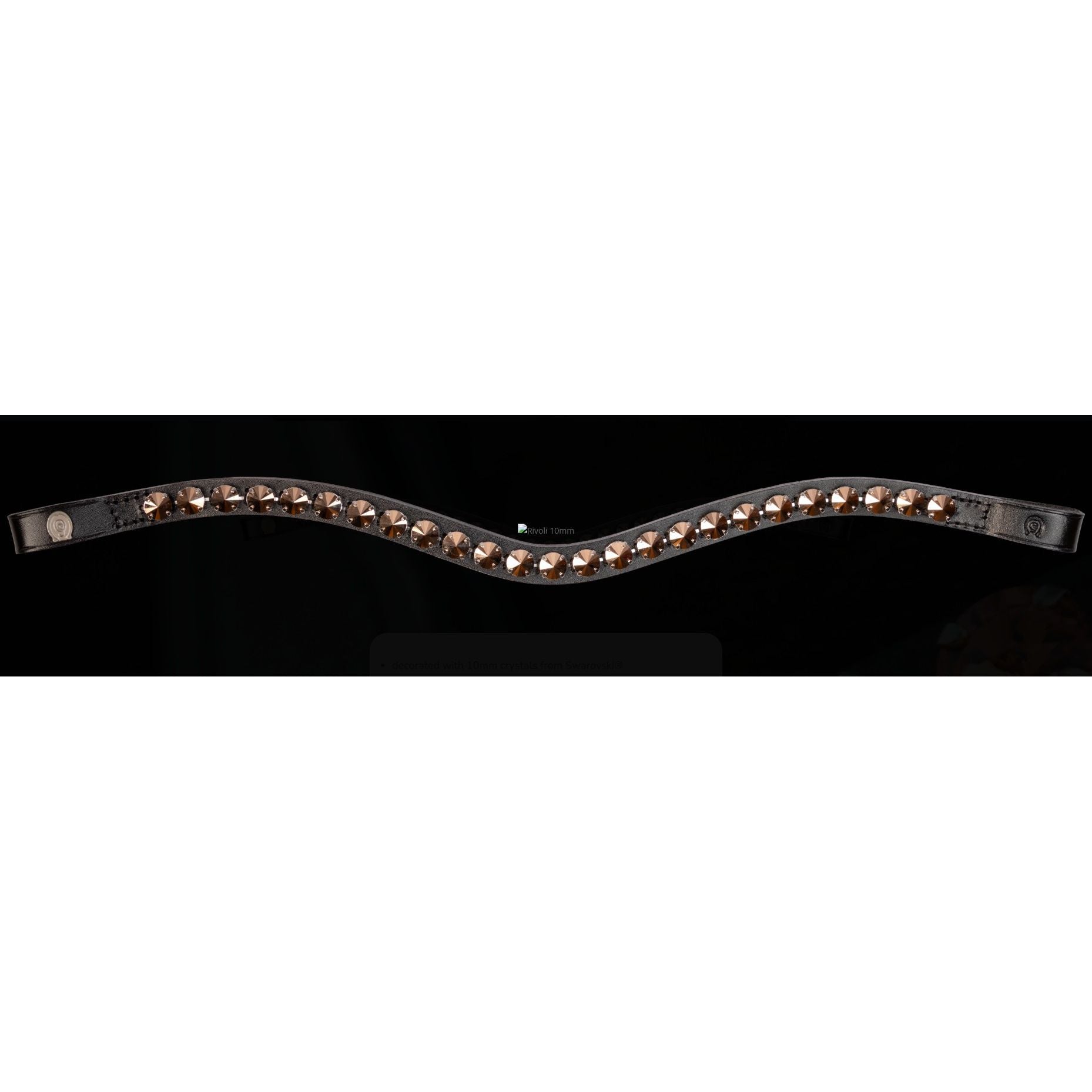 Otto Schumacher Rivoli 10mm Browband Uni/coloured