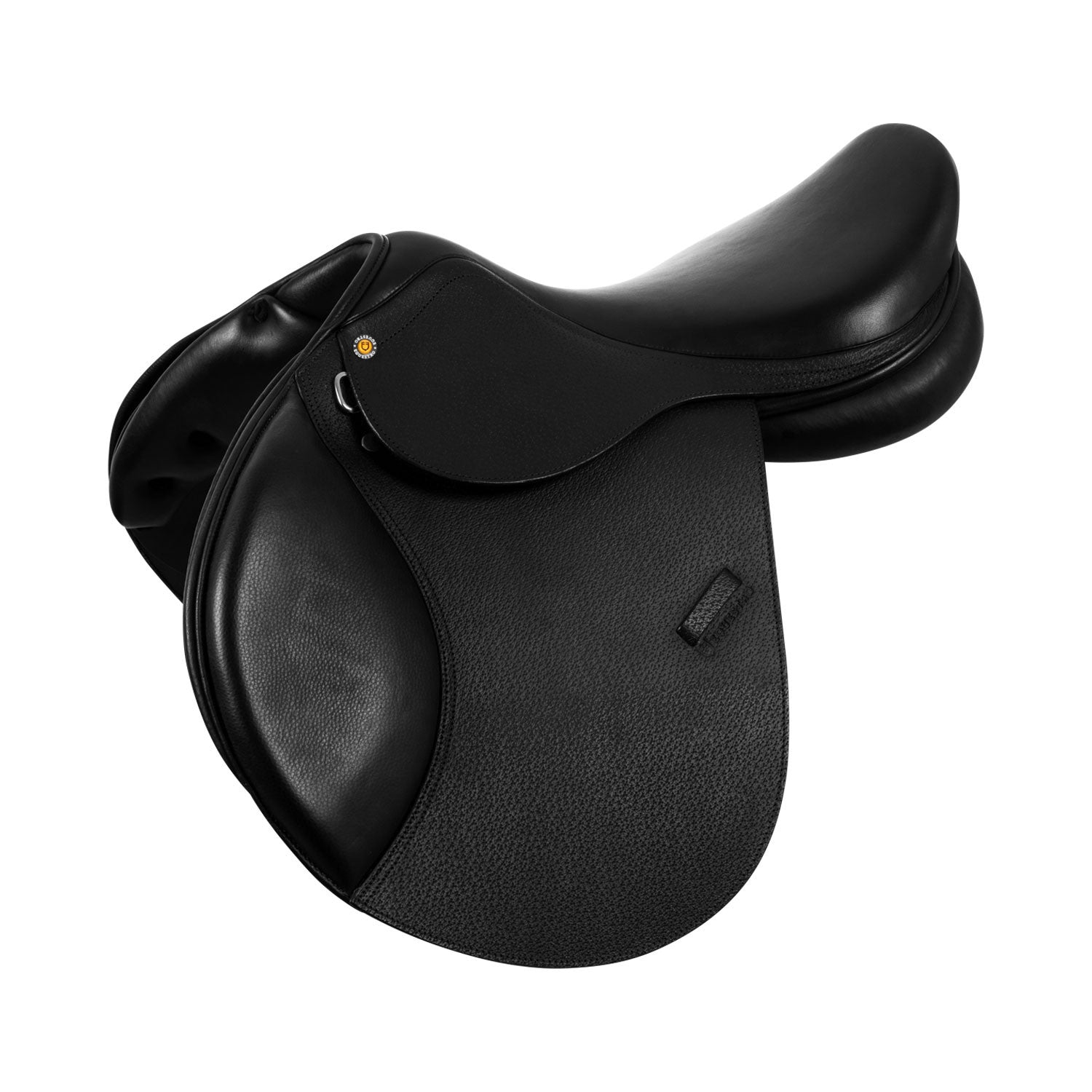 Jumping saddle hammered leather