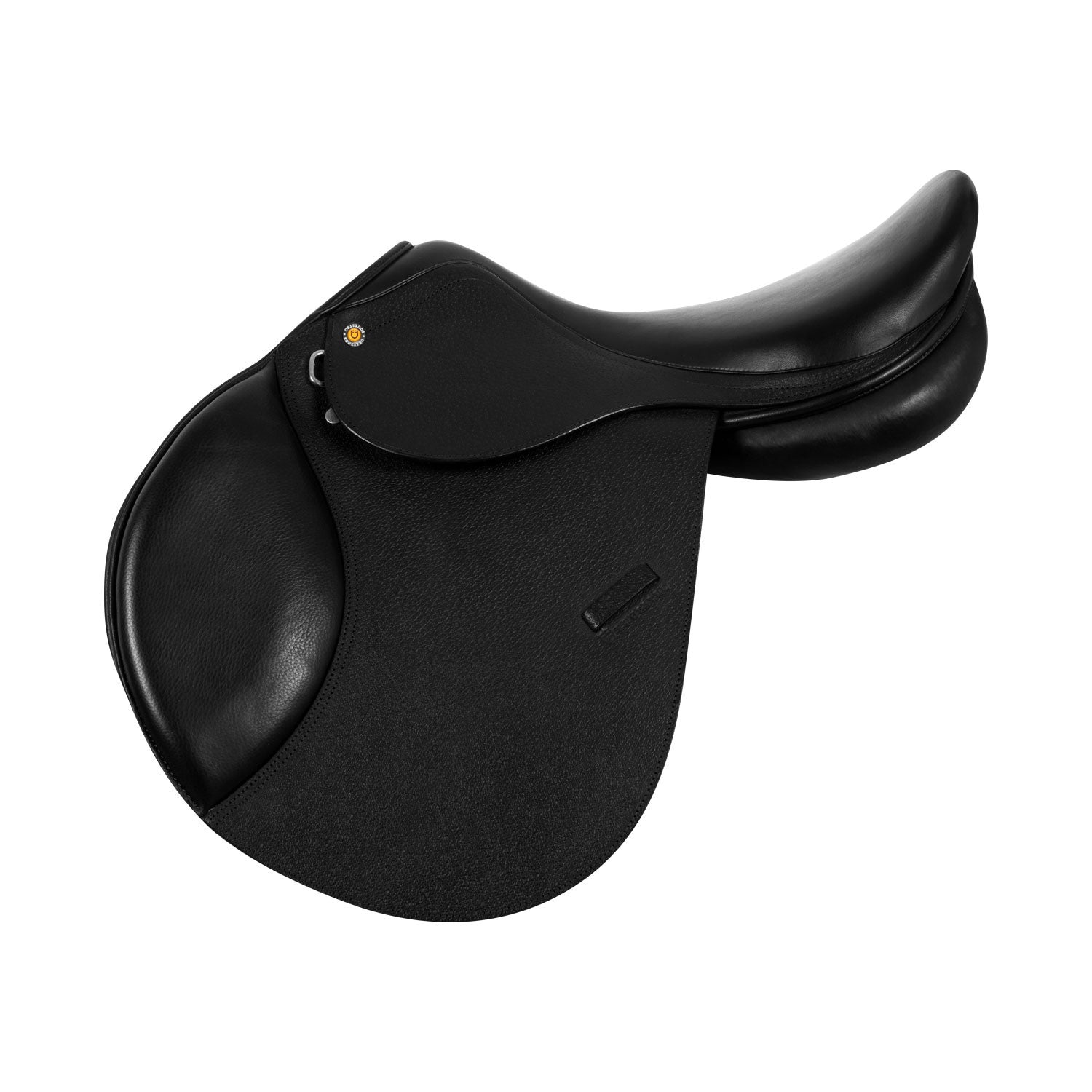 Jumping saddle hammered leather