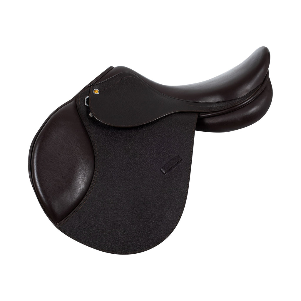 Jumping saddle hammered leather
