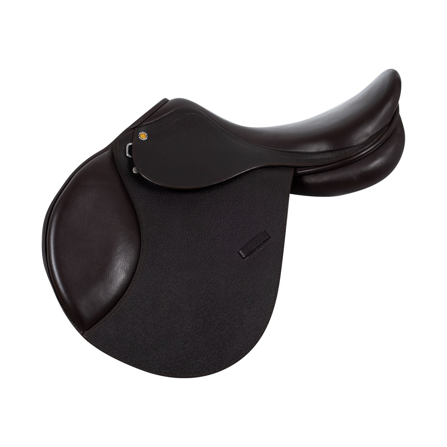 Jumping saddle hammered leather