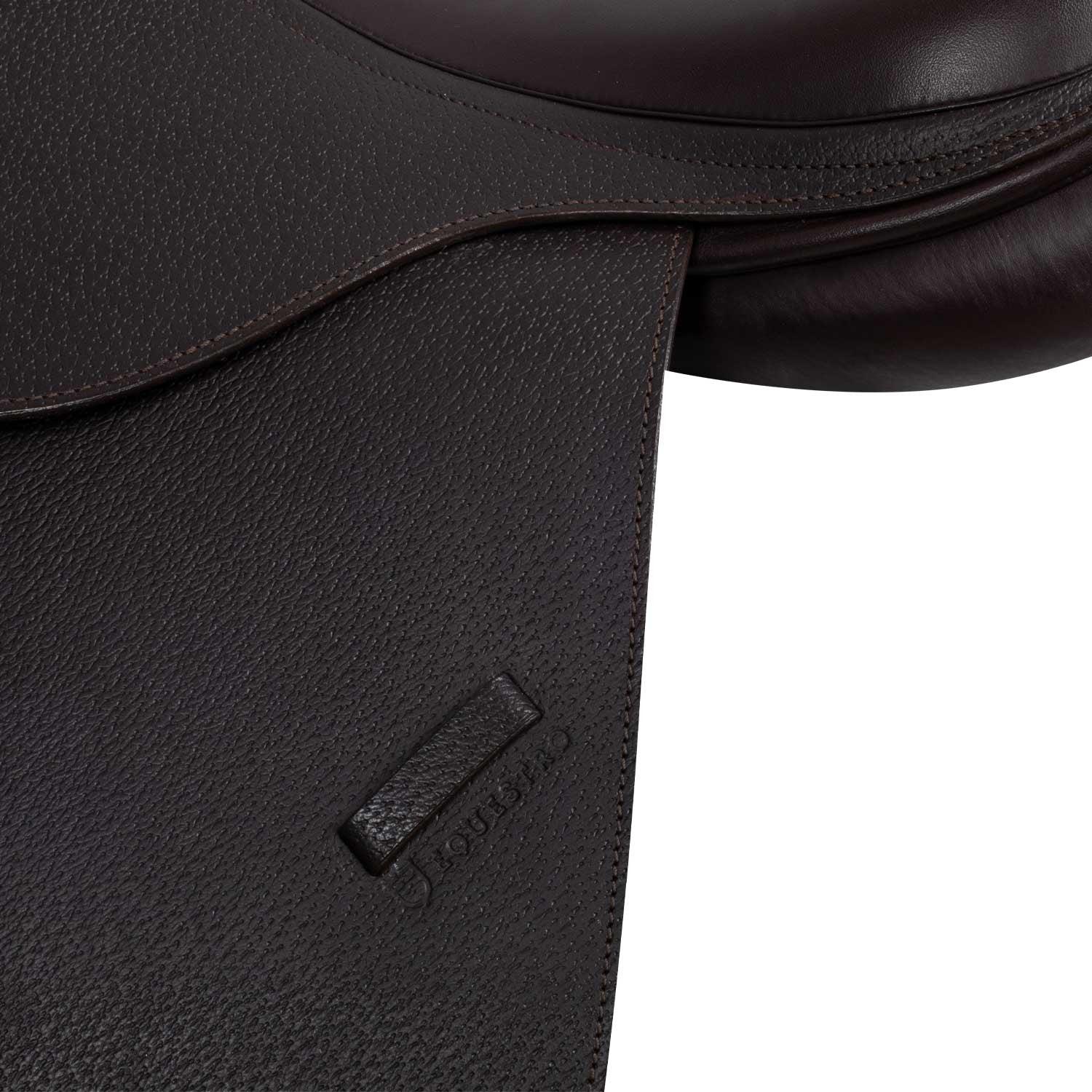 Jumping saddle hammered leather