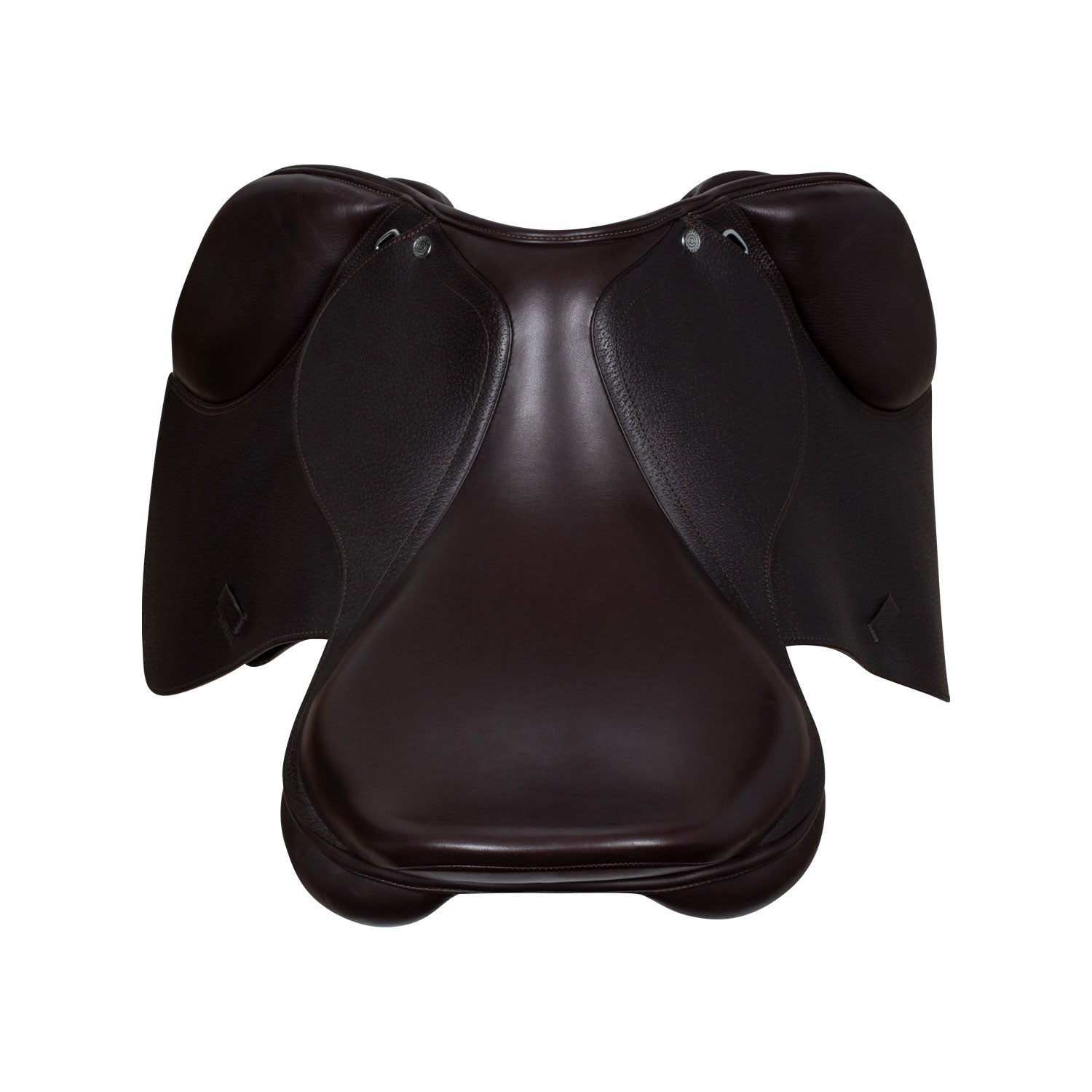 Jumping saddle hammered French leather