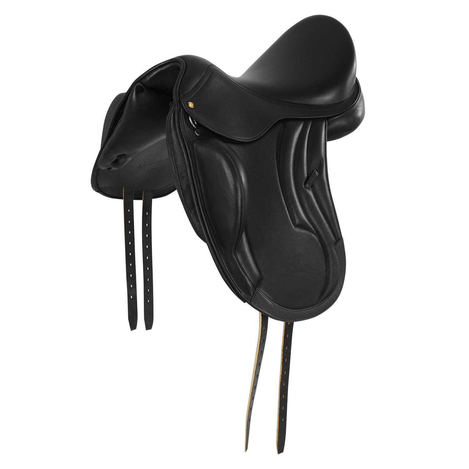 Dressage leather monoflap saddle