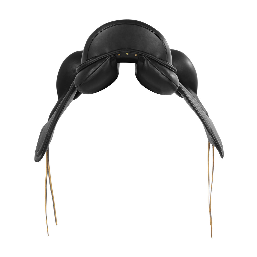 Dressage leather monoflap saddle