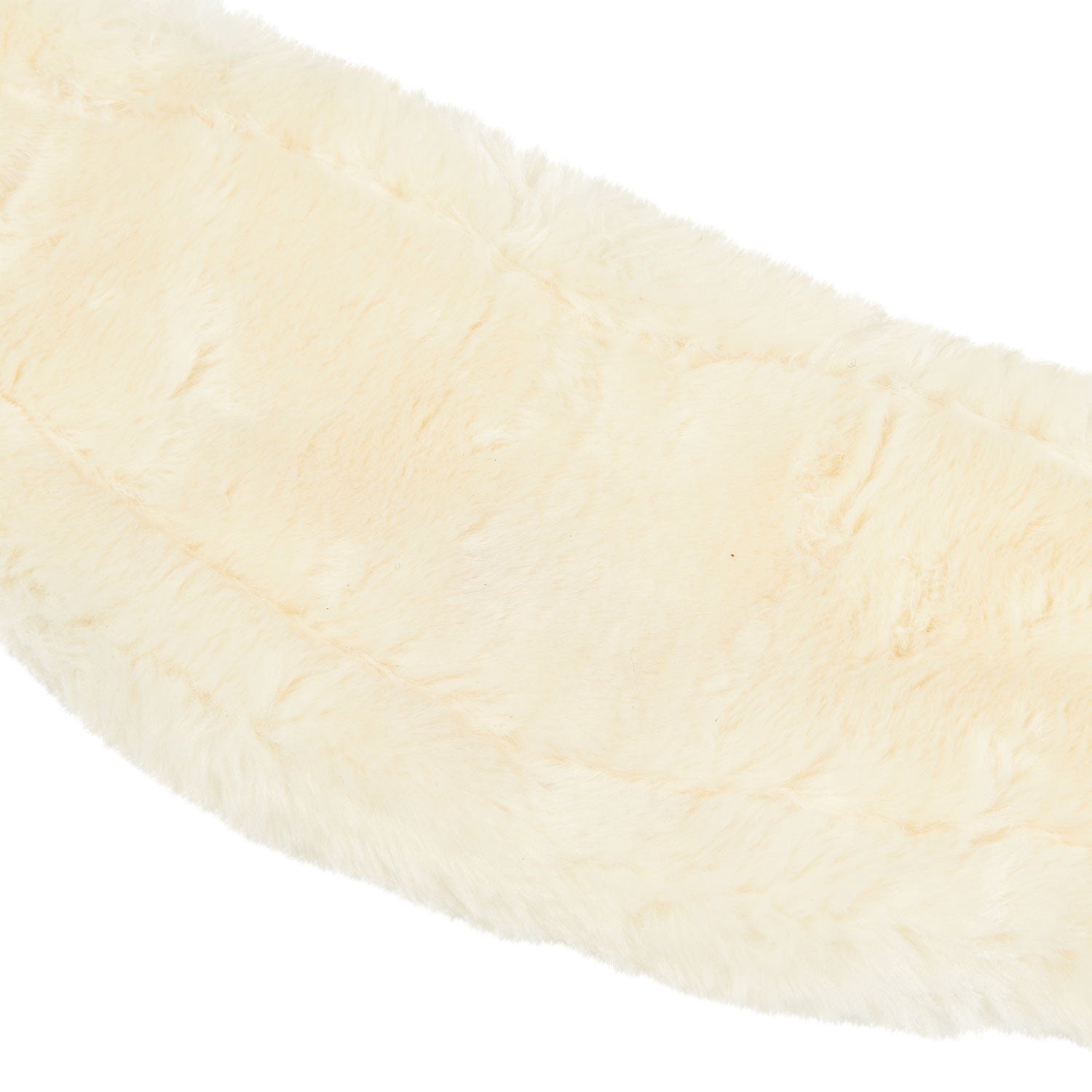 Jumping girth with synthetic lambskin