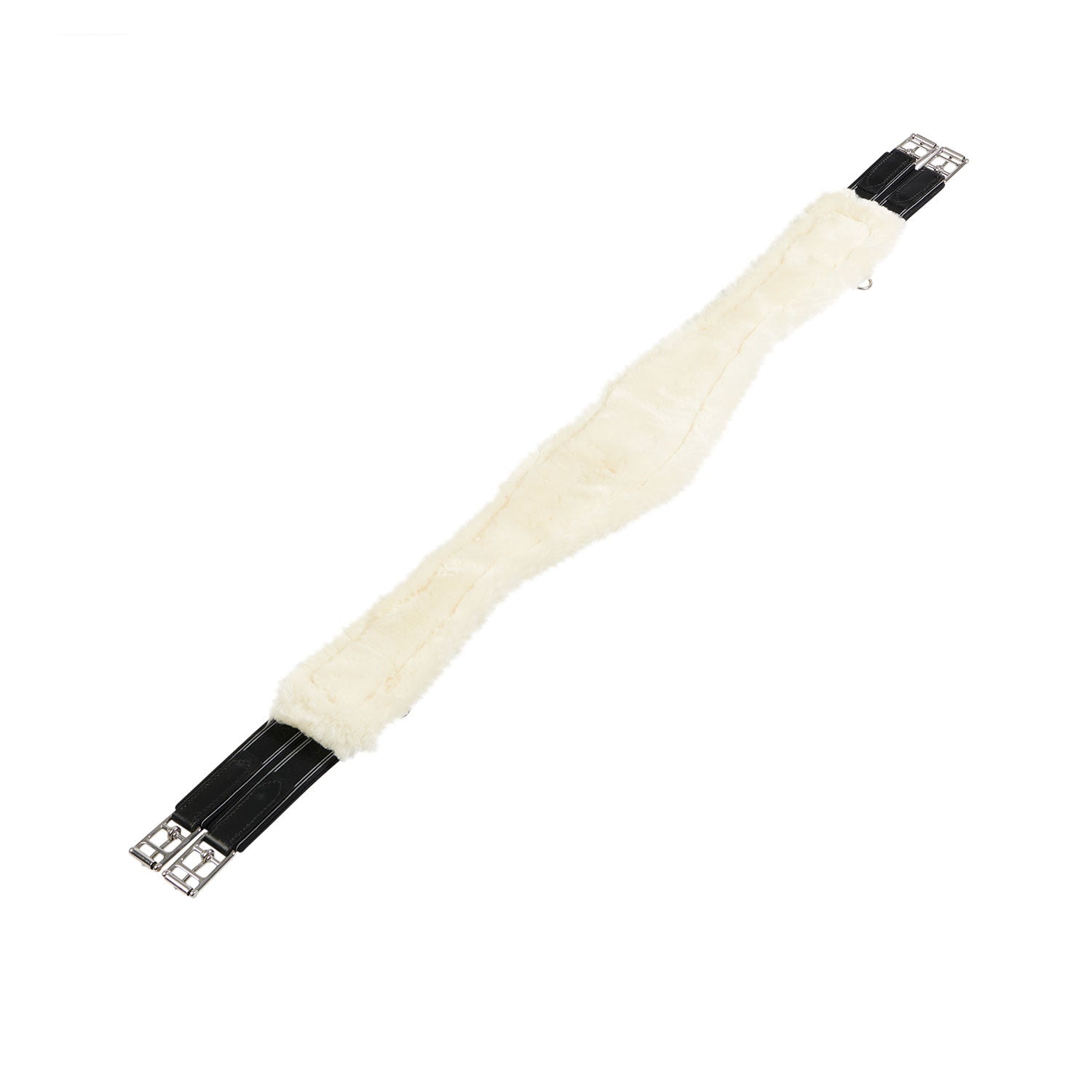 Jumping girth with synthetic lambskin