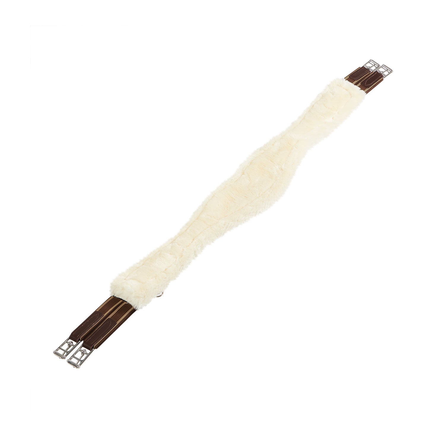 Jumping girth with synthetic lambskin
