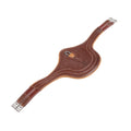 Equestro Jumping girth in leather with protectors