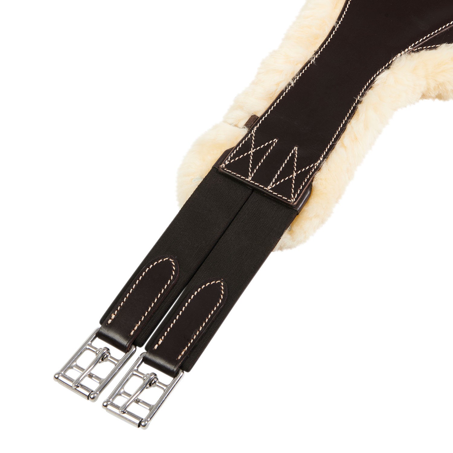 Jumping girth with belly guard for English saddle