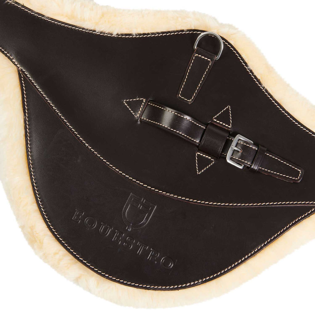 Jumping girth with belly guard for English saddle