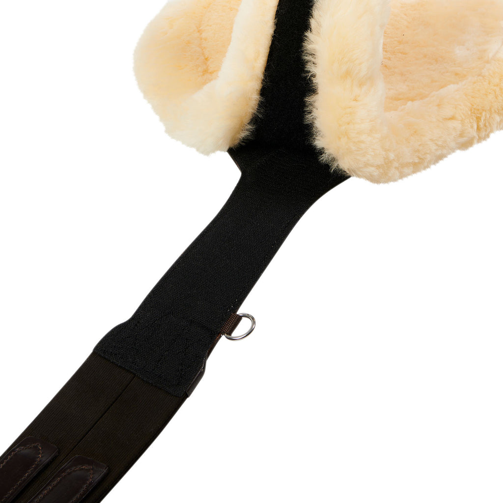 Jumping girth with belly guard for English saddle