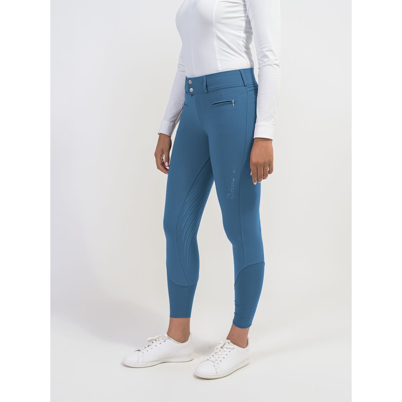 Samshield - Stone Blue - Clara High Waist Full Seat Breech