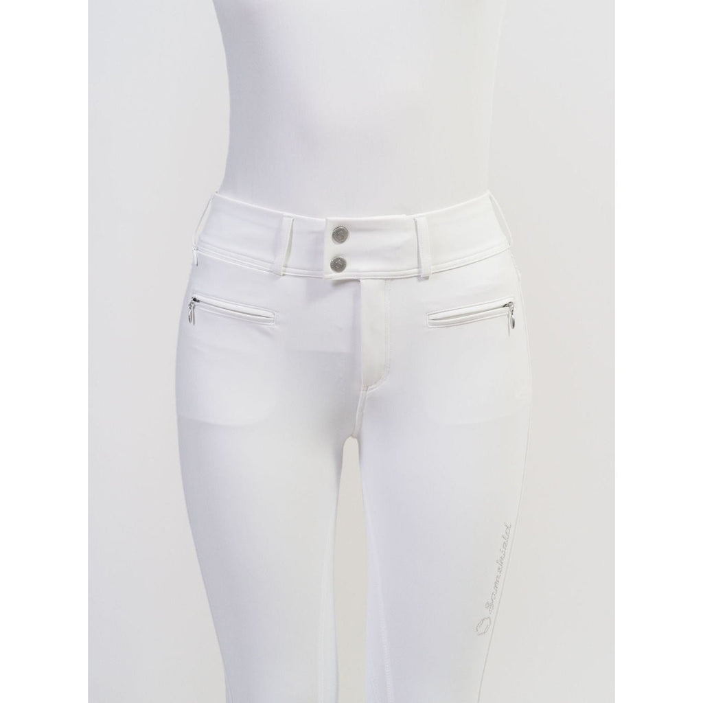 Samshield - White - Clara High Waist Full Seat Breech