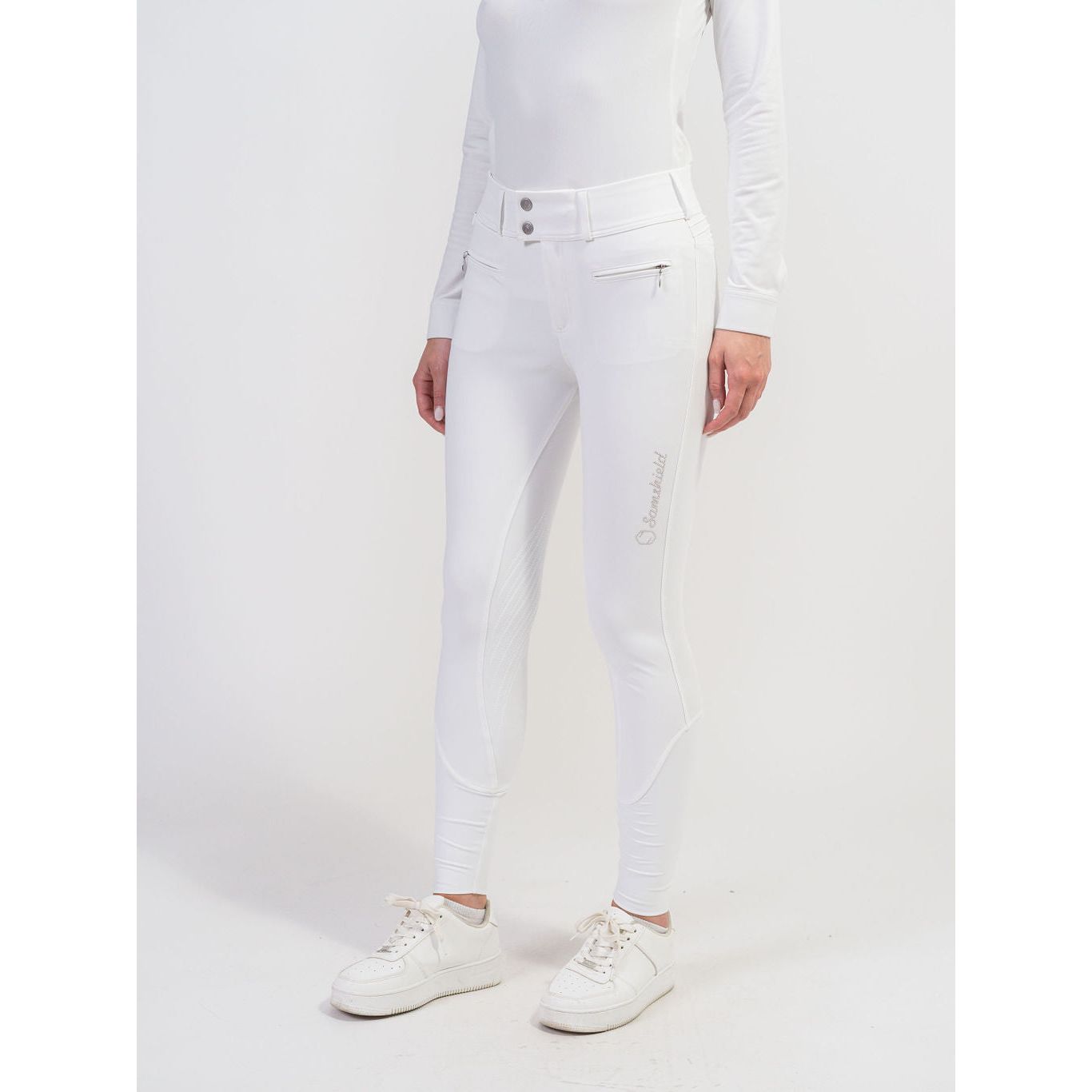 Samshield - White - Clara High Waist Full Seat Breech