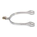 English spurs with horizontal brass rowel