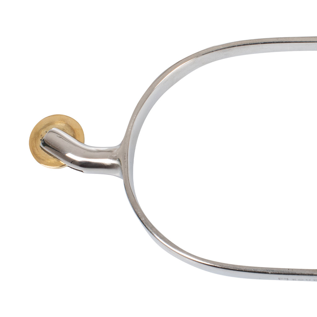 English spurs with horizontal brass rowel