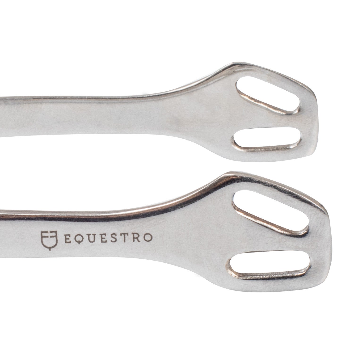 English spurs with horizontal brass rowel