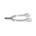 English spurs with horizontal curved rowel