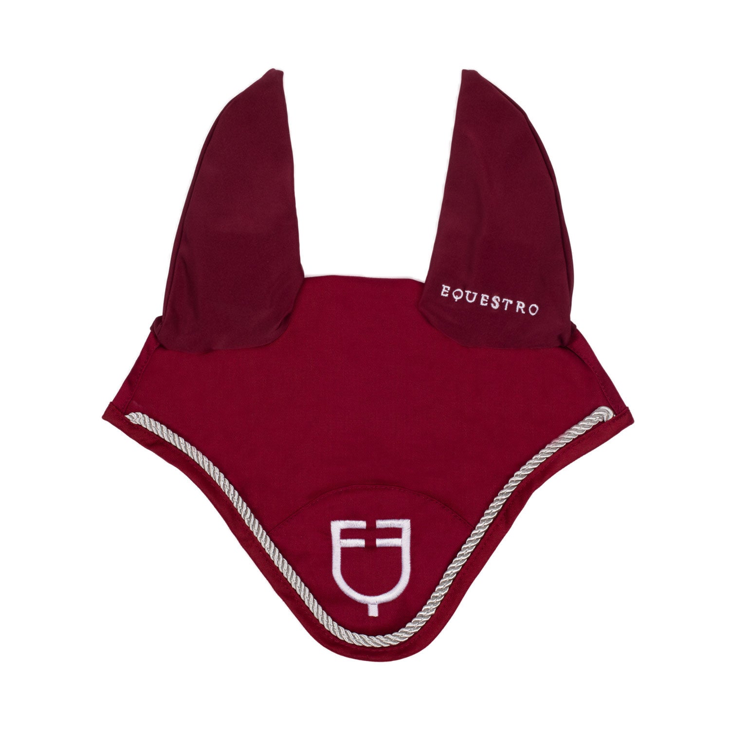 Equestro Fly veil in cotton with central logo
