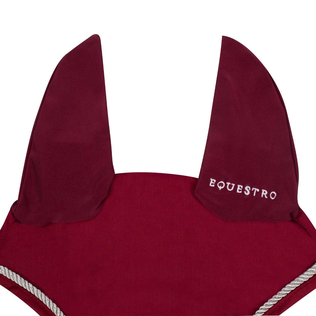 Fly veil in cotton with central logo
