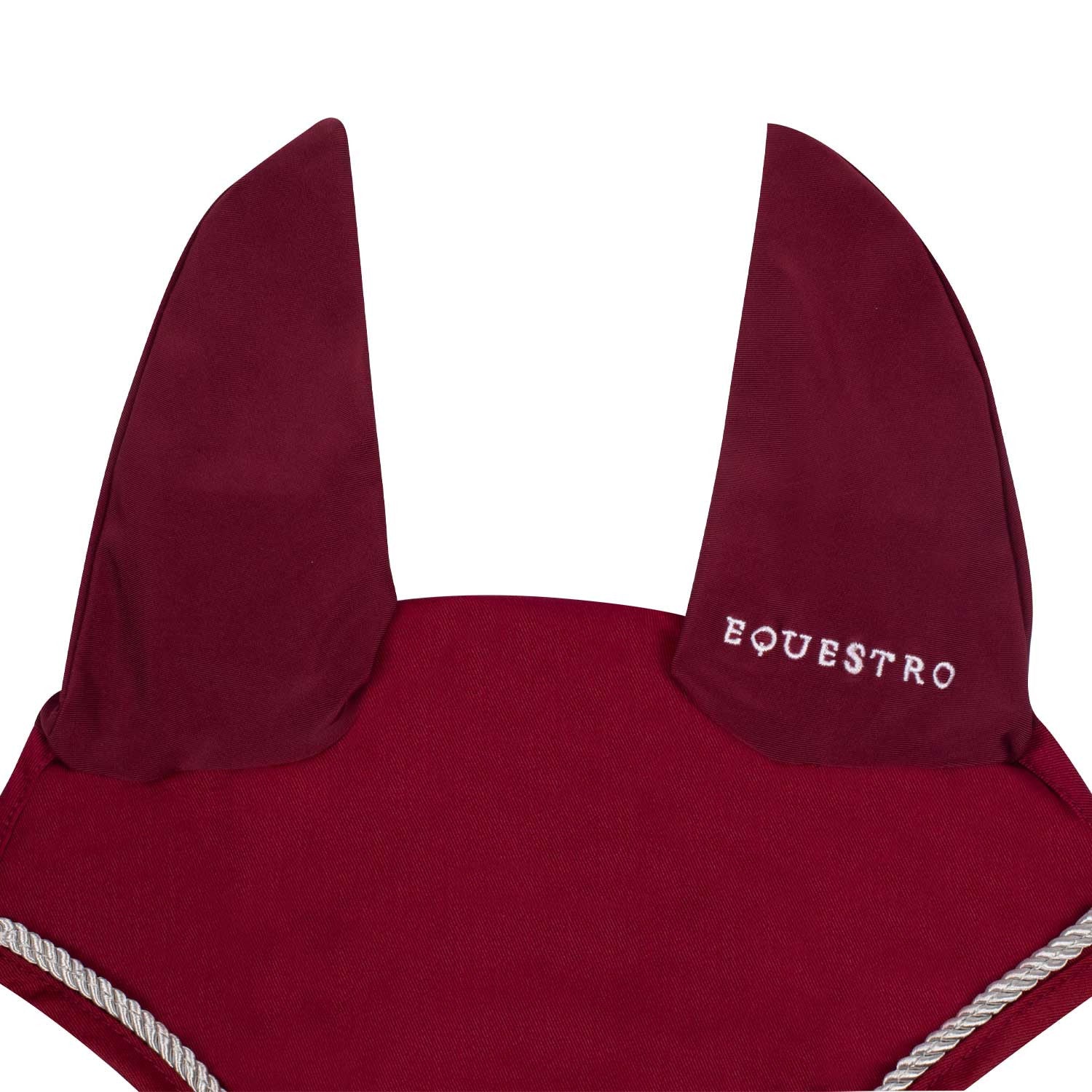 Fly veil in cotton with central logo