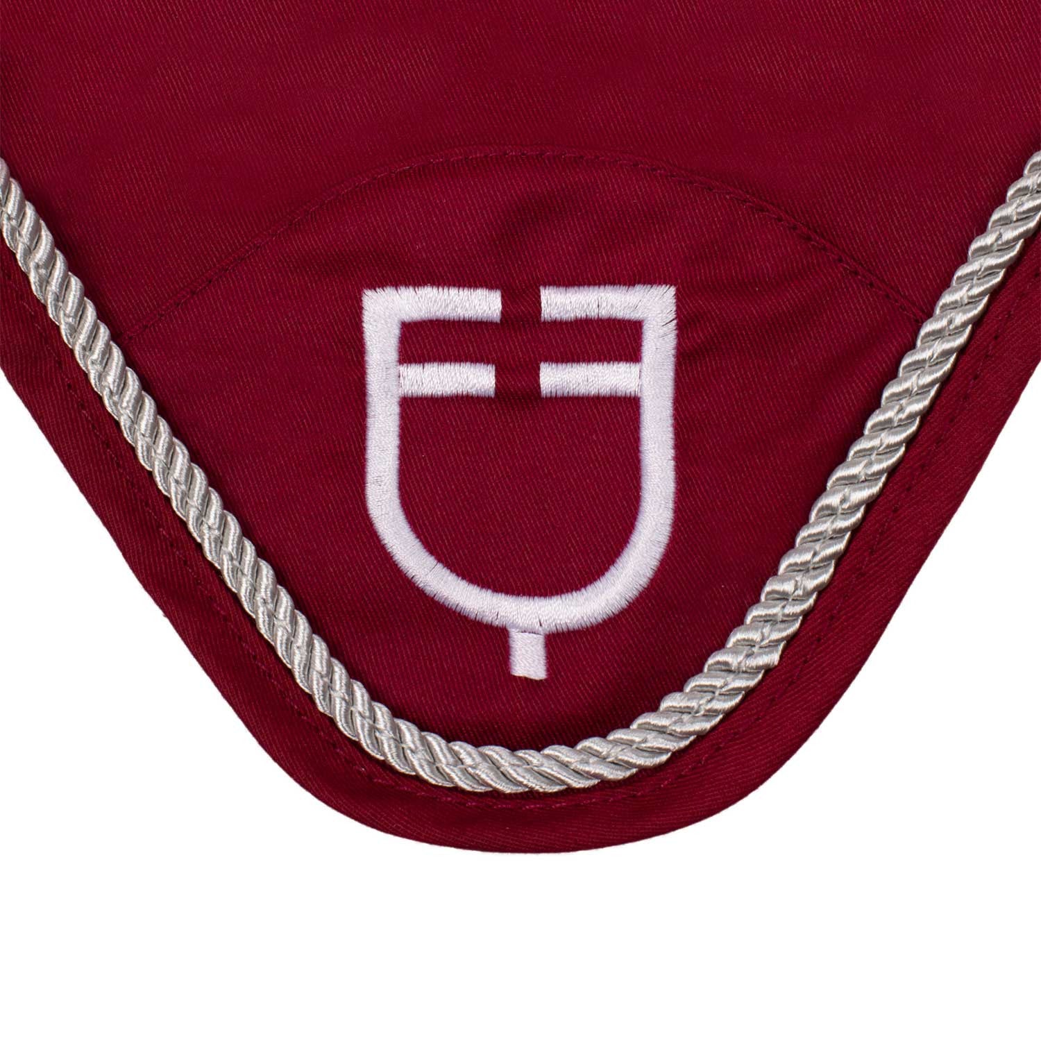 Fly veil in cotton with central logo