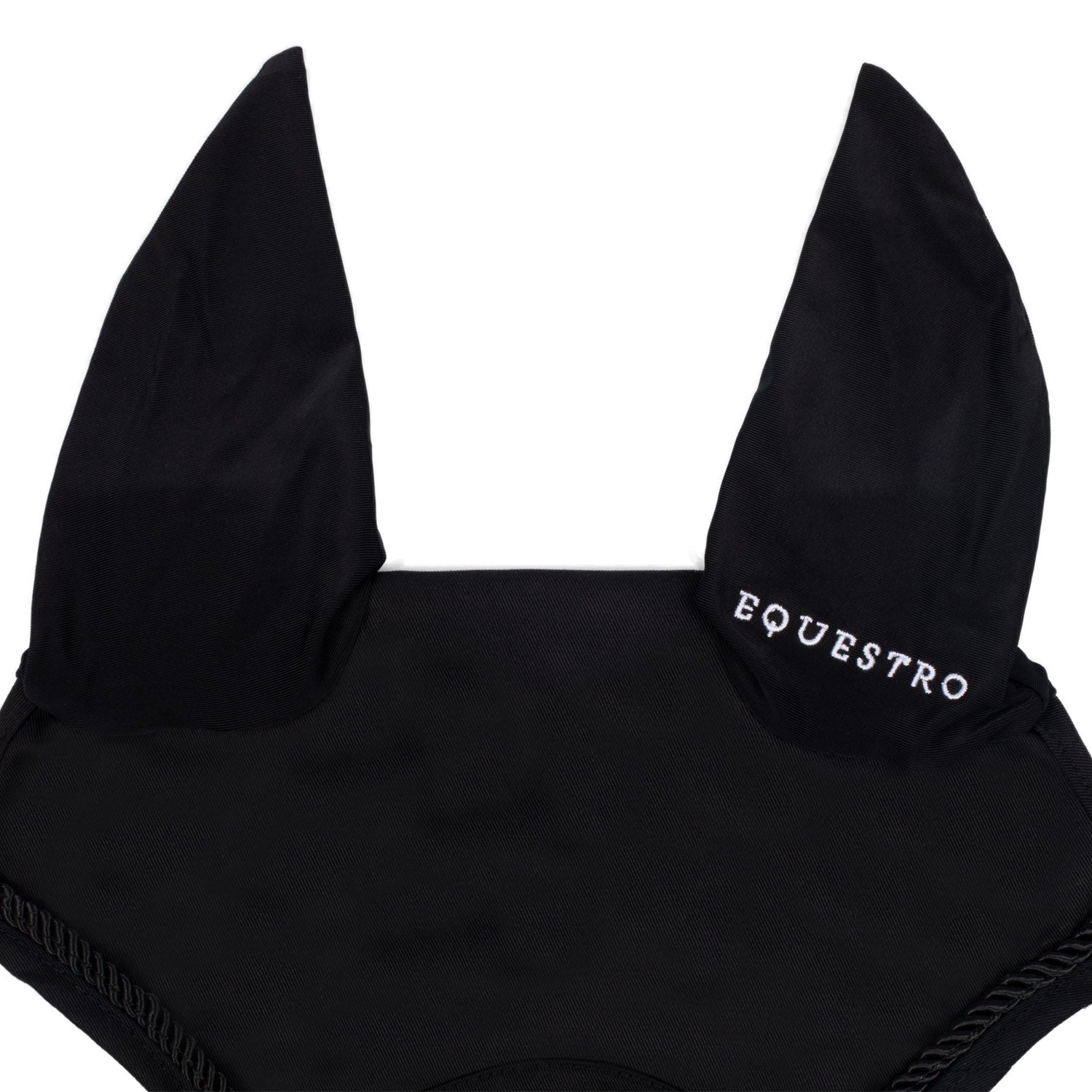 Fly veil in cotton with central logo