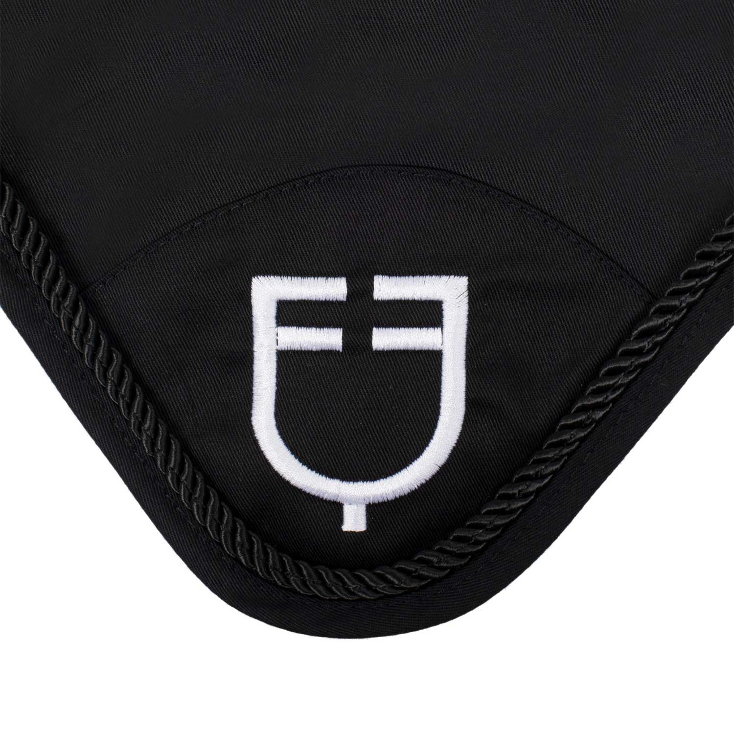 Fly veil in cotton with central logo