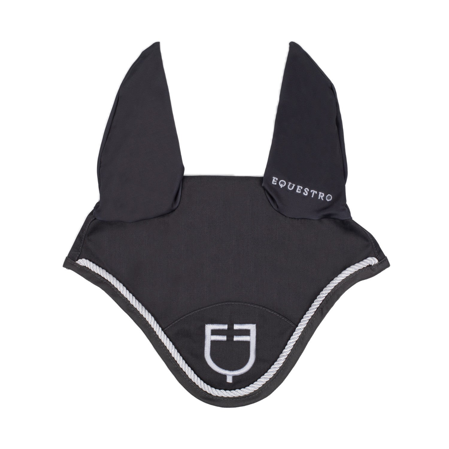 Equestro Fly veil in cotton with central logo