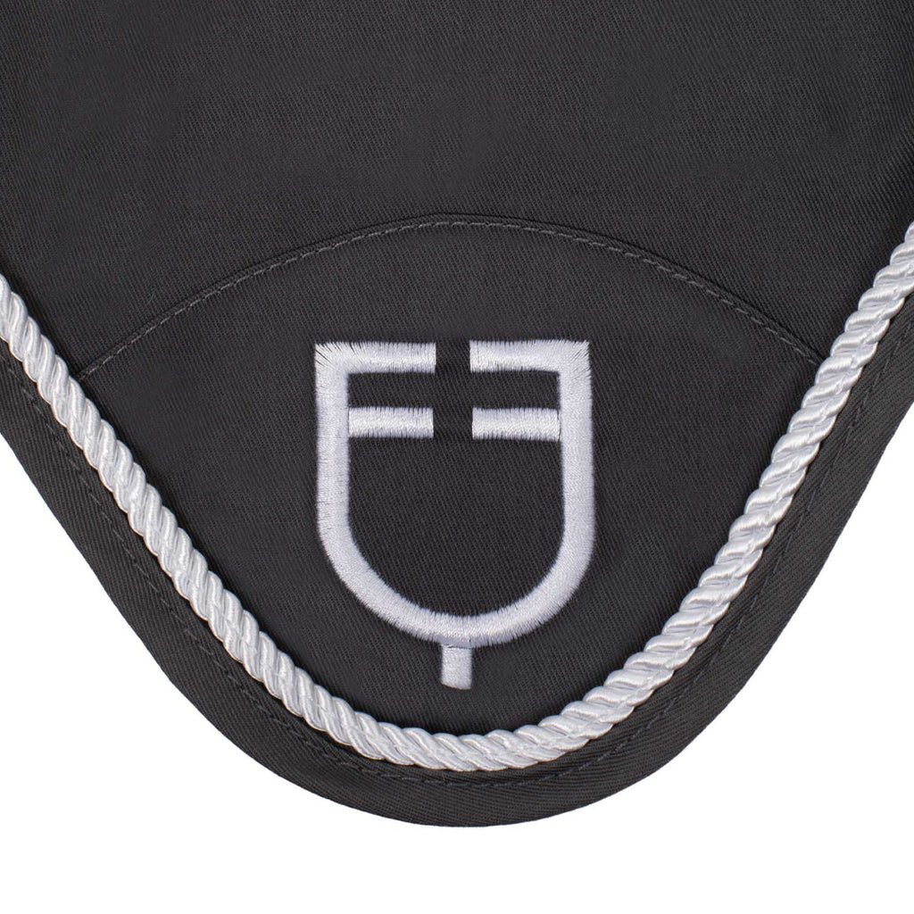 Fly veil in cotton with central logo