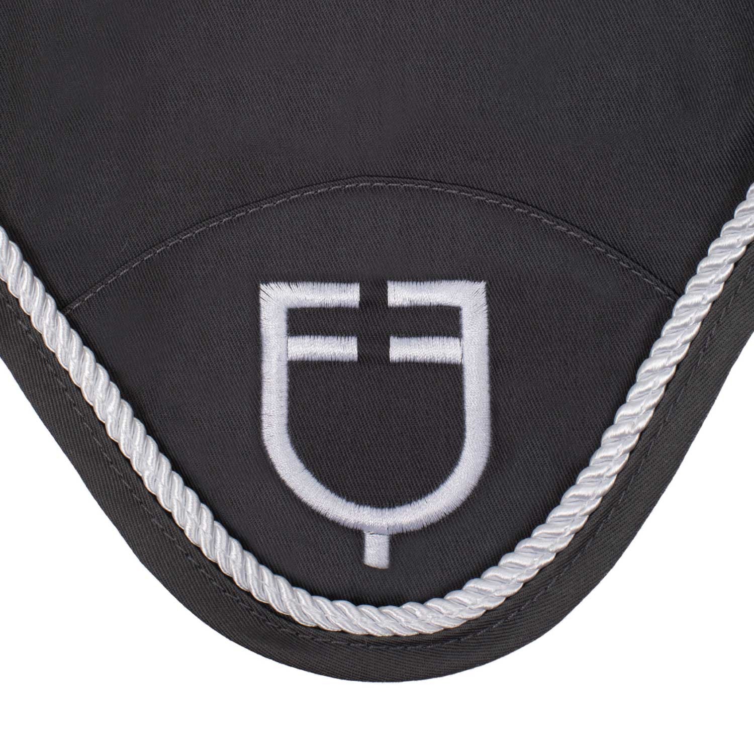 Fly veil in cotton with central logo