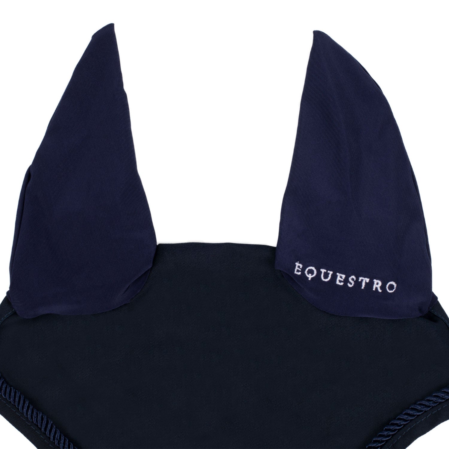 Fly veil in cotton with central logo