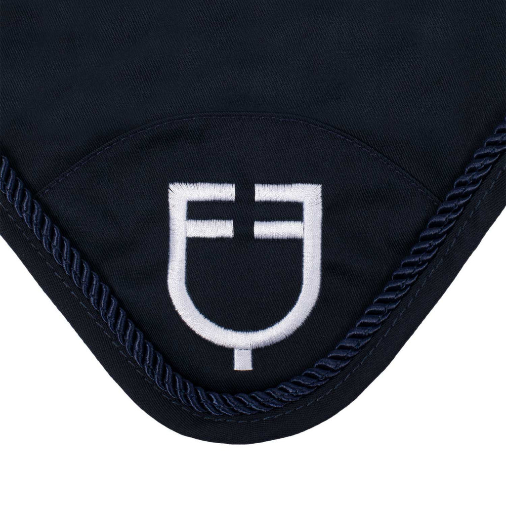 Fly veil in cotton with central logo