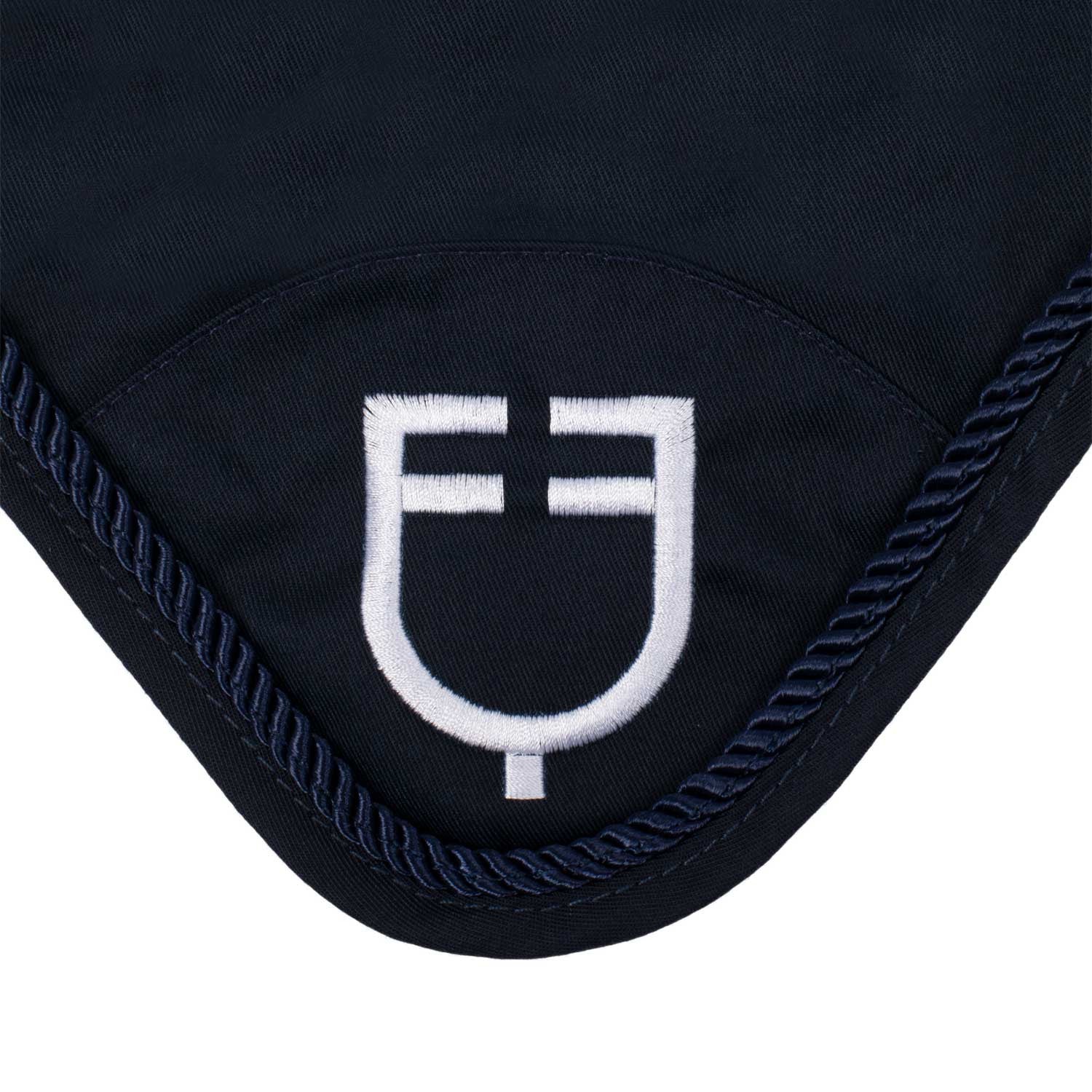 Fly veil in cotton with central logo