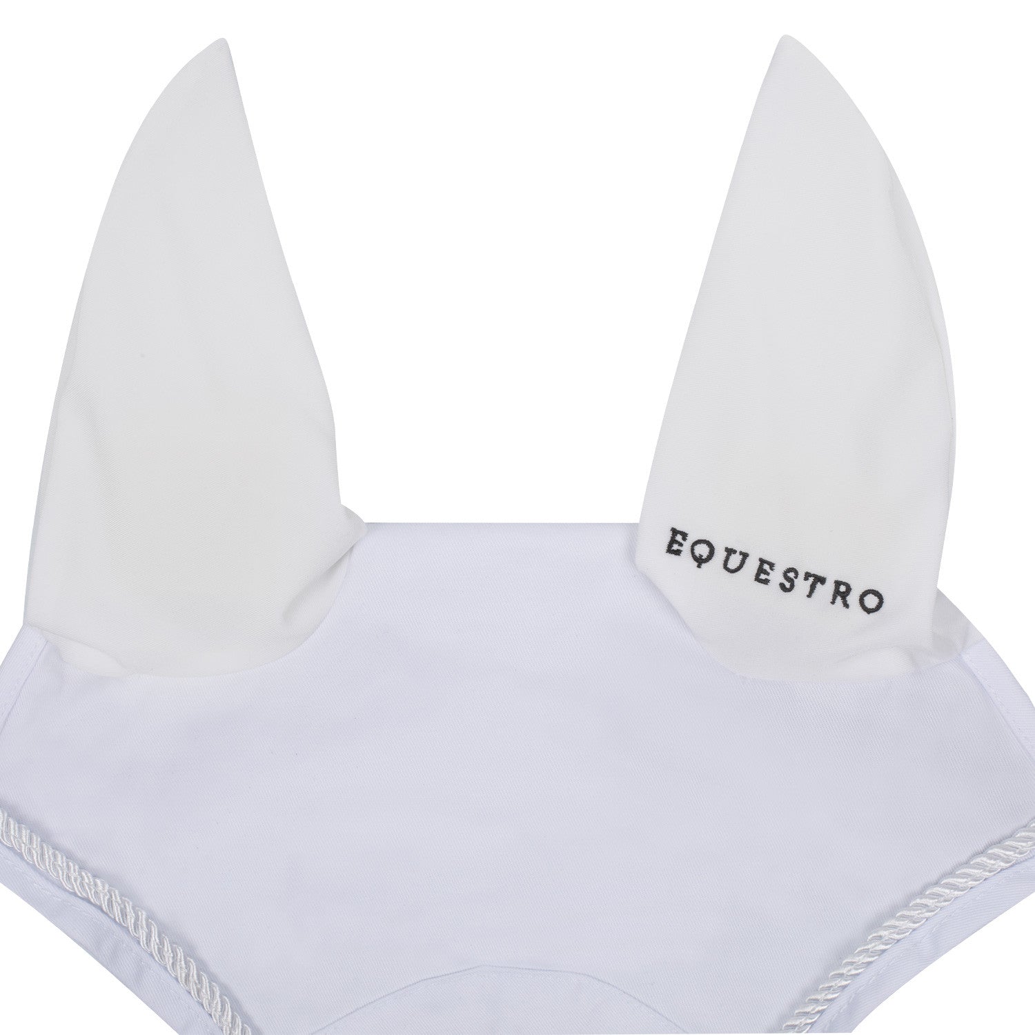 Fly veil in cotton with central logo