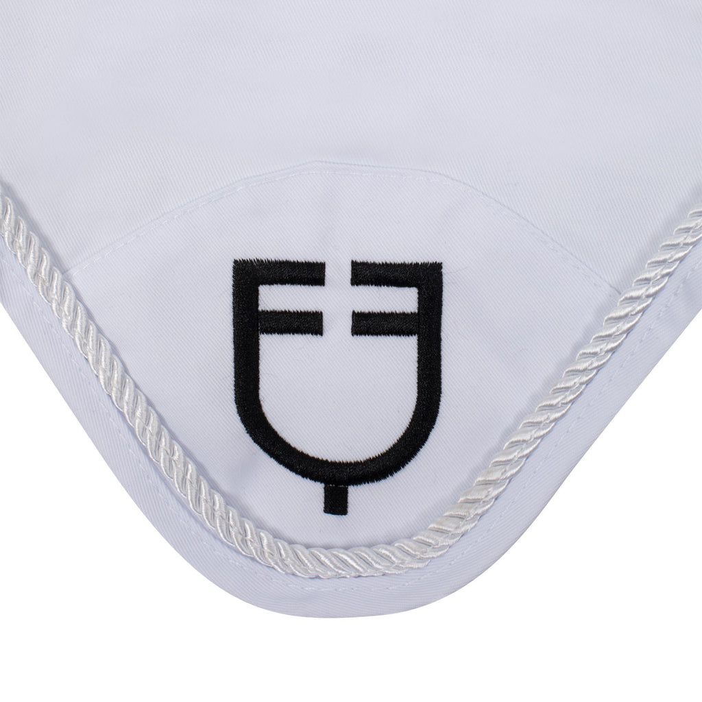 Fly veil in cotton with central logo