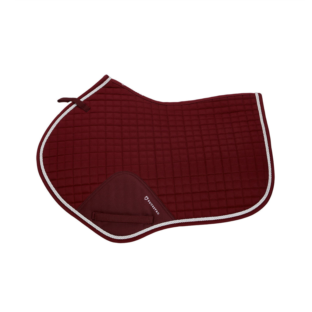 Shaped jumping saddle pad in cotton