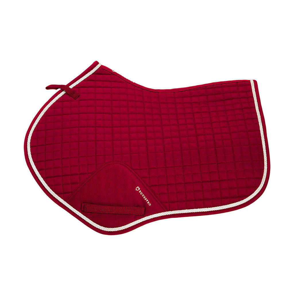 Shaped jumping saddle pad in cotton