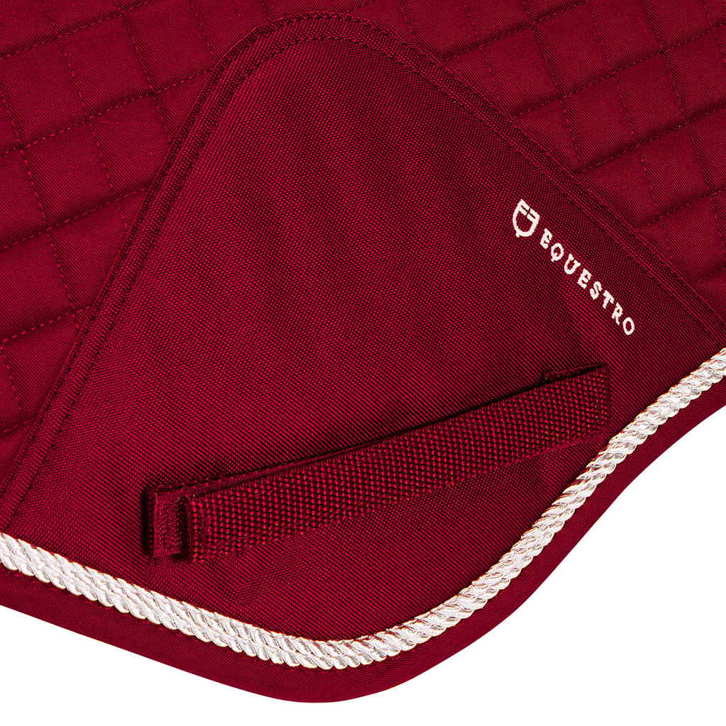 Shaped jumping saddle pad in cotton