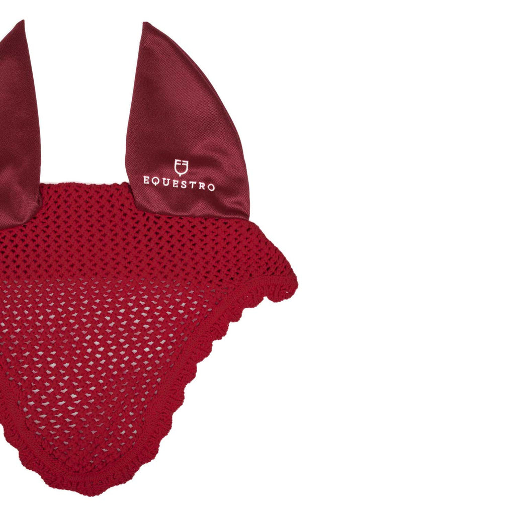 Knitted fly veil with elastic ears