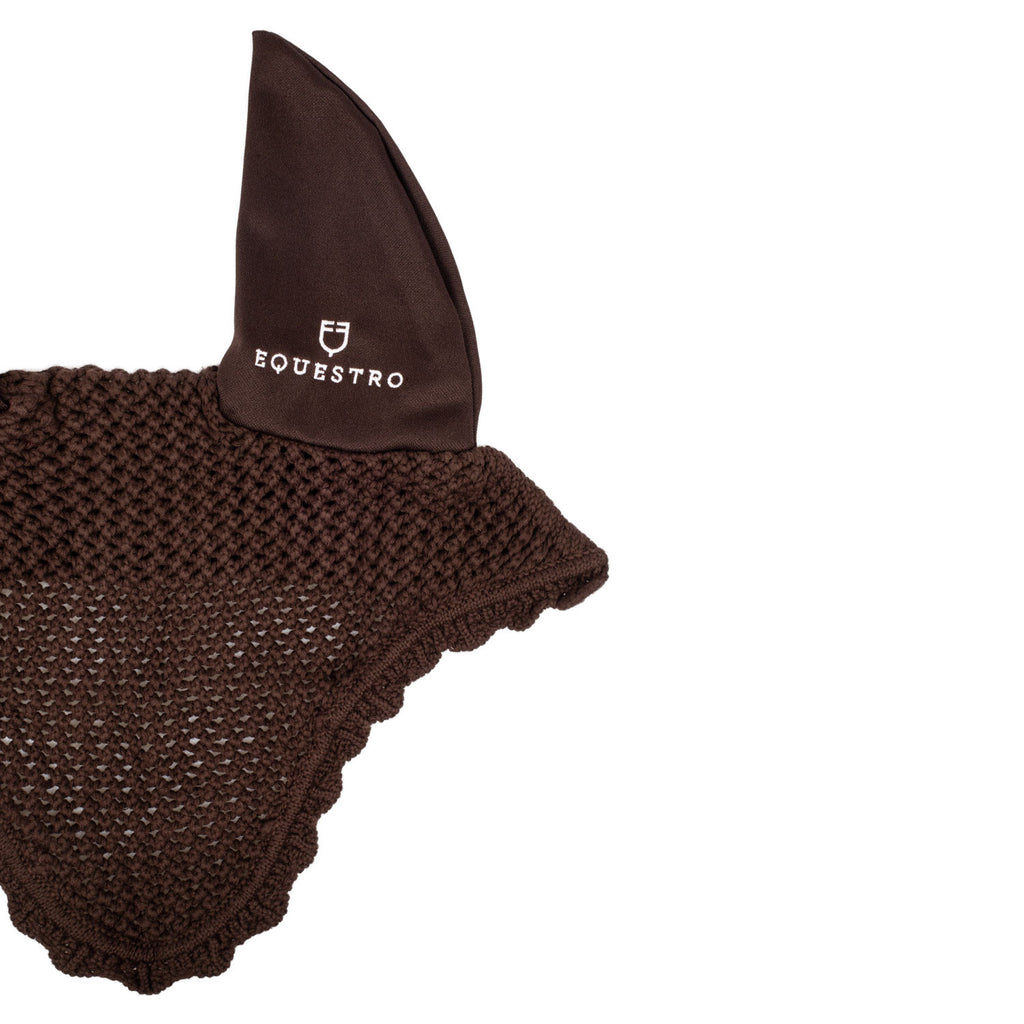 Knitted fly veil with elastic ears