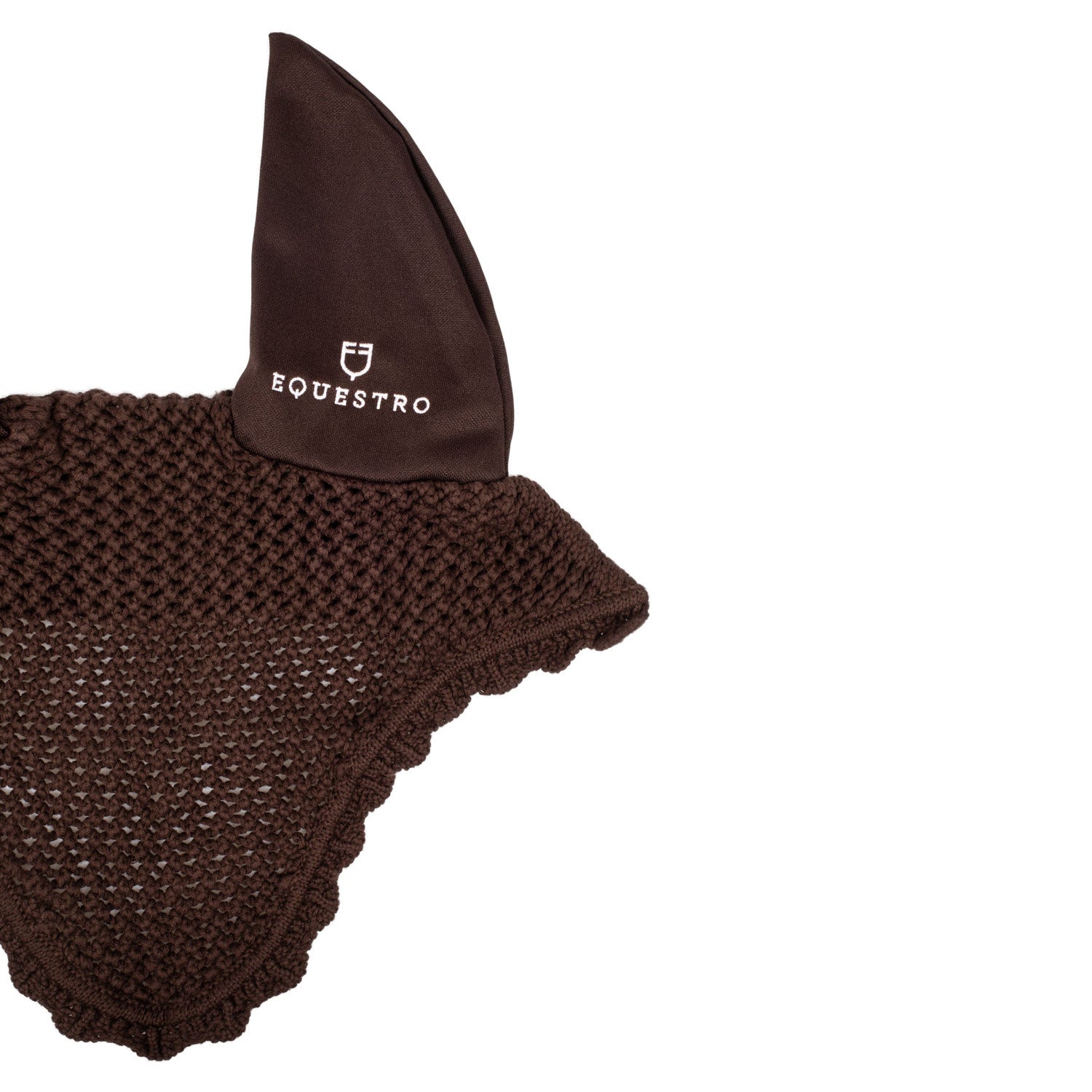 Knitted fly veil with elastic ears