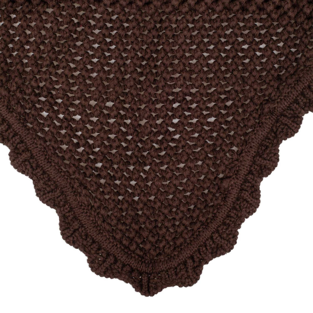 Knitted fly veil with elastic ears